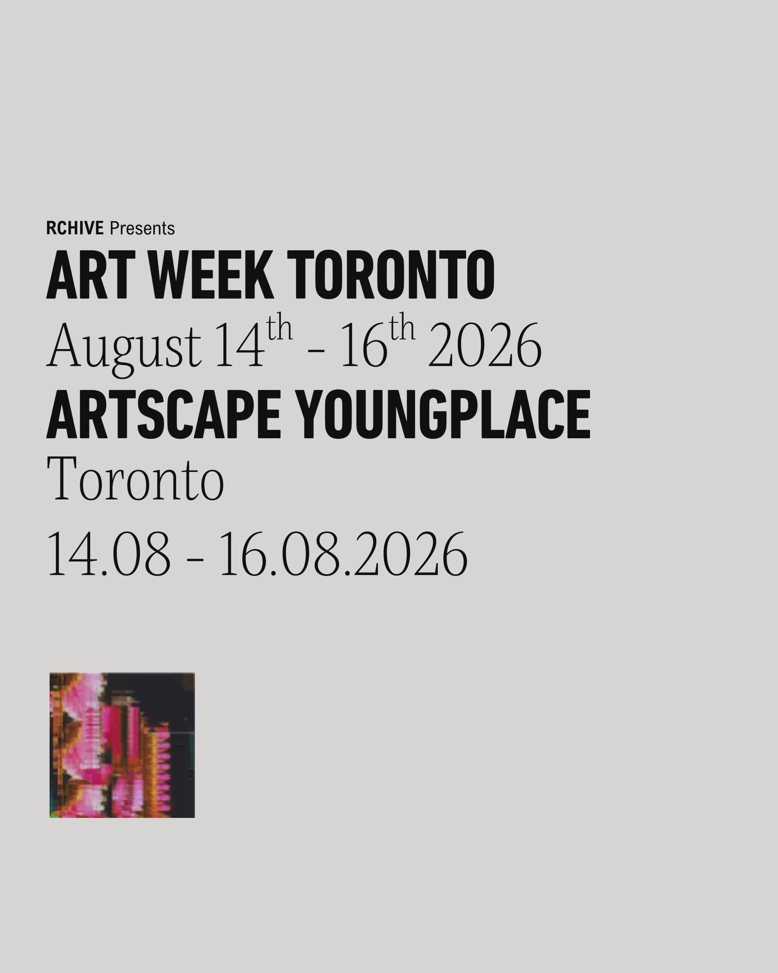 Art Week Toronto (AWT) 2026